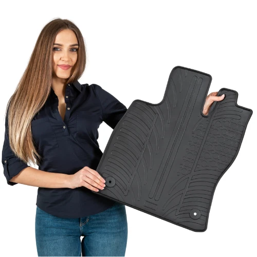 Alfombrillas de goma para auto Kia Rio 2005-2011 para todo tipo de clima revestimientos de auto de alta resistencia Foto 4 de 4