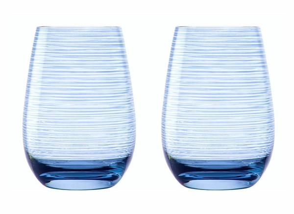 Trinkglas Twister Becher Blaugrau Set Trinkbecher Universalbecher Wasserglas-image