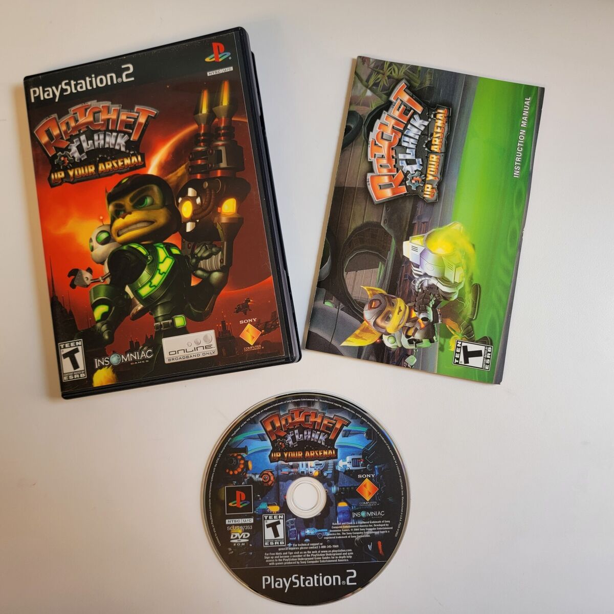 Sony Playstation 2 PS2 - Ratchet & Clank - Black Label USED no manual