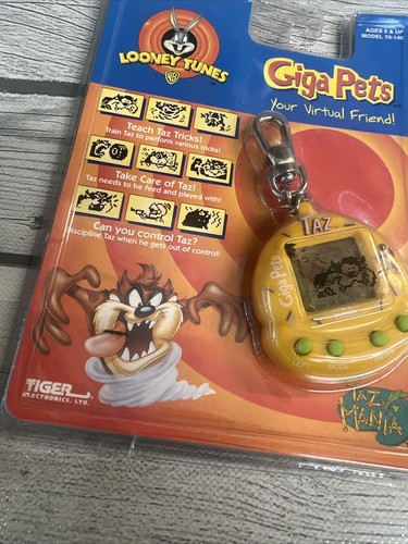 Giga Pets Taz Mania Tiger Electronics 1998 Looney Tunes New And Sealed - Picture 5 of 6