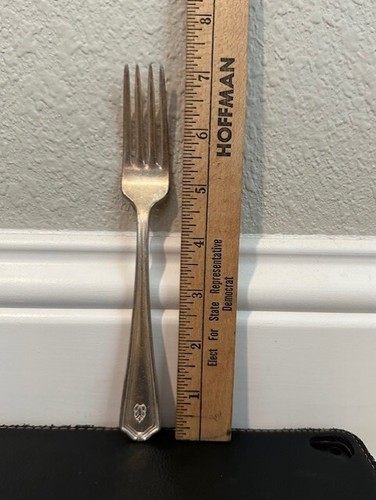 Antique HOTEL ST. GEORGE Brooklyn NY : Silver plate : 7-1/4" FORK : TX13 - Picture 2 of 7