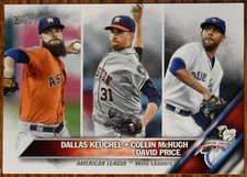 2016 Topps #187 Dallas Keuchel Collin McHugh David Price Astros Blue Jays