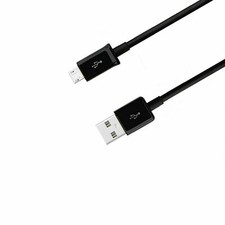 2M Black Micro USB charging & sync  Data cable lead For Blackberry,Blackphone,LG