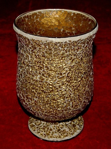 JARRÓN HURACÁN AGRIETADO COBRE MOSAICO VINTAGE ¡Maravilloso decoración del hogar vintage! - Imagen 4 de 6