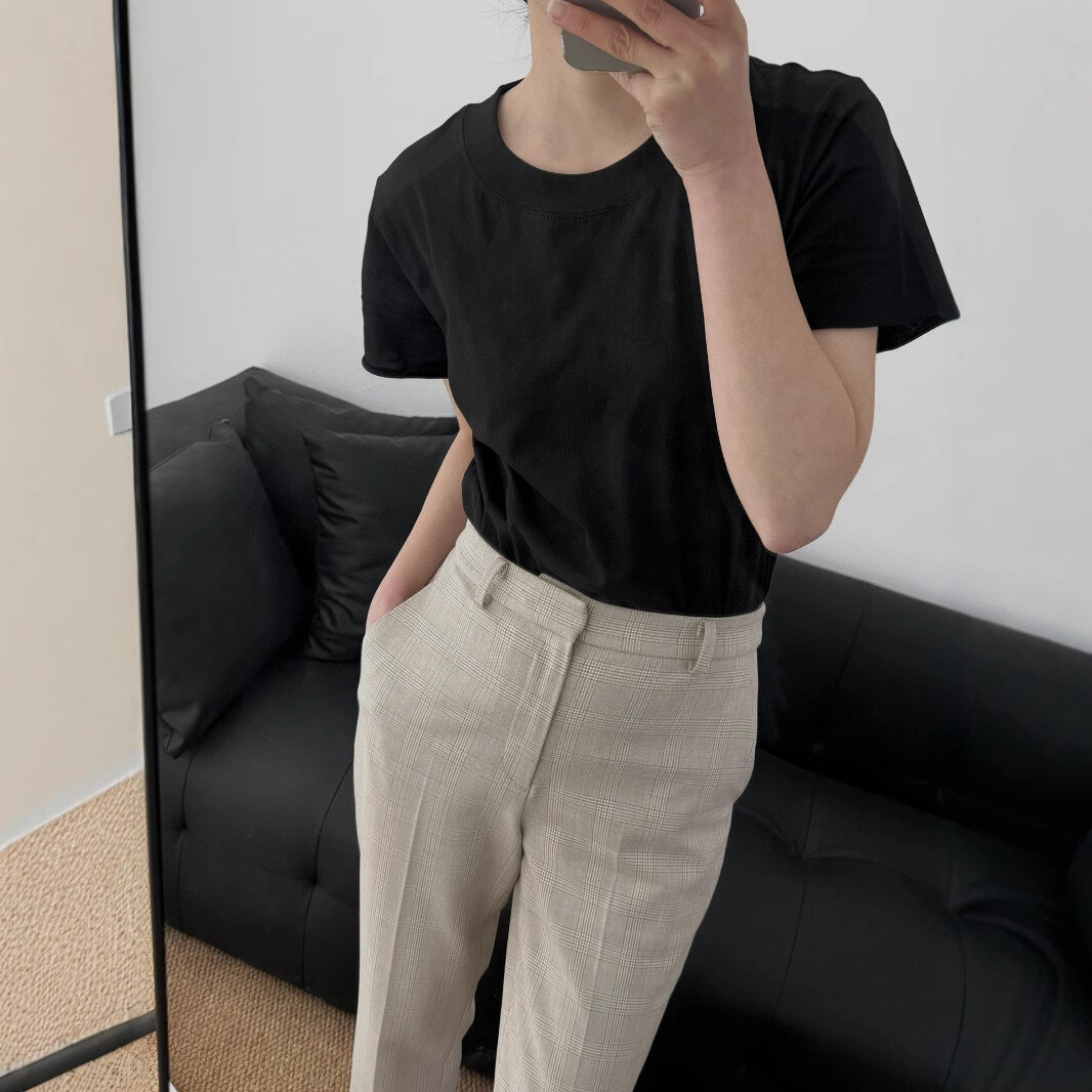 FILA T shirt donna THE ROW manica corta nuova top a pois casual moda