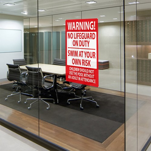 Industrial Decals Vertical Vinyl Stickers Children Sign Safety Safety Sign Label - Picture 3 of 6