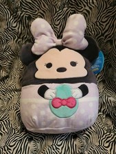 New 2022 Squishmallows 10 Disney Minnie Mouse Easter Egg Plush Toy Purple.