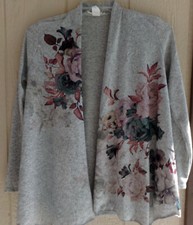 NABEE WOMEN'S SHRUG SWEATER WITH FLOWER PRINT   box 9