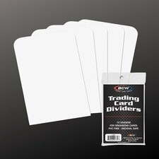 50 5 Packs of 10 BCW Trading Card Dividers - Standard, Brand New 1-TCD