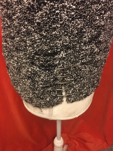 Chaqueta Iro Boucle Anillo Ribete Chada Blanco y Negro Talla 34 - Imagen 6 de 8