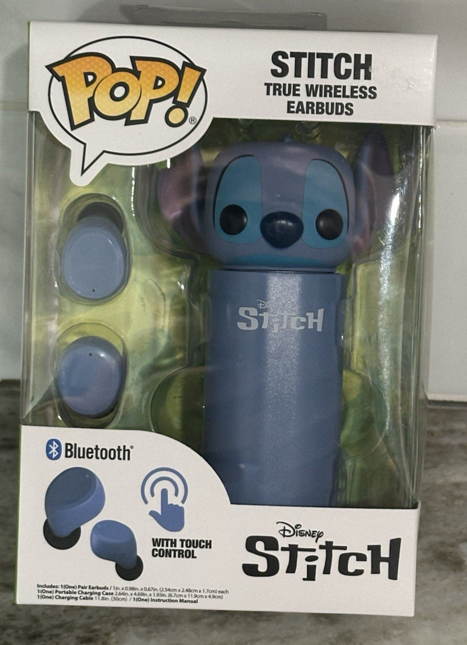 FUNKO POP DISNEY STITCH TRUE WIRELESS EARBUDS & CASE BLUETOOTH LILO AND STITCH