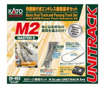 KATO N M2 Endless Track with Side Track Basic Set Master 2 Rail Set 20-853