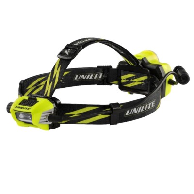 Unilite PS-HDL9R LED Gelb Hi Vis USB Wiederaufladbare High Power Scheinwerfer