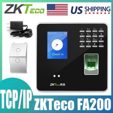 ZKTeco FA200 TCP/IP Biometric Face Fingerprint Time Attendance Access Control US