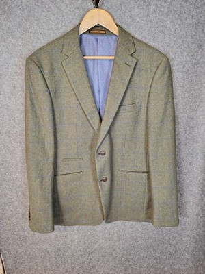 Skopes Heritage Wool Tweed Jacket Blazer Green, Elgin Jacket 42R sehr guter Zustand
