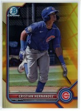 2022 Bowman Chrome Cristian Hernandez Yellow  /75  #BCP-240