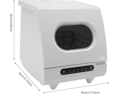 Used!!! Countertop Dishwasher 5 Washing Programs with Water Tank Leak-Proof Dry