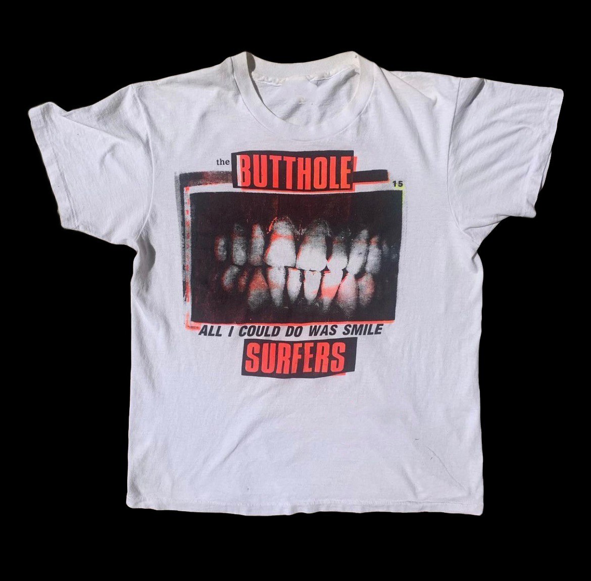 Hot Butthole Surfers Band All I Could Do Was Smile Shirt White S-5XL UE032