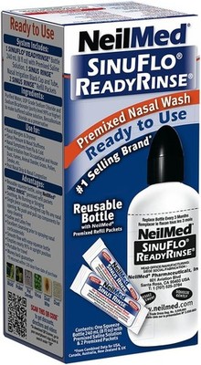 8 fl oz Neil Med SinuFlo Ready Rinse - Easy Saline Nasal Irrigation for All Ages
