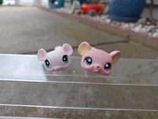 Littlest Pet Shop LPS  Lot of 2 Mouse's Used As-Is 