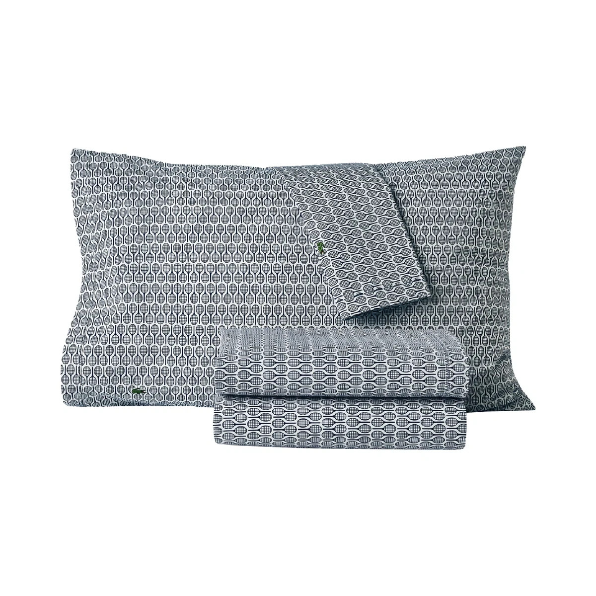 Fitted Sheet Lacoste Queen Sheets Pillow Lacoste Printed Cotton