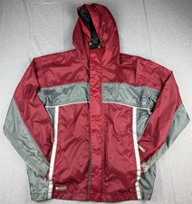 Stearns Dry Wear Hooded Rain Jacket Red Gray ...