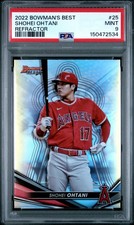 2022 BOWMAN'S BEST REFRACTOR #25 SHOHEI OHTANI PSA 9