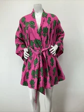 RHODE Suki wrap-effect floral-print crepe top size XS, Preowned.