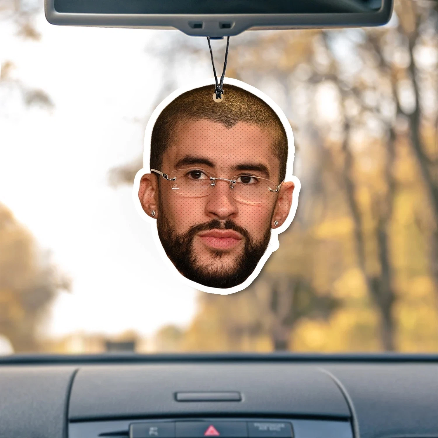 Bad Bunny Unscented Hanging Car Air Freshener Freshie