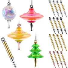 Croblissful 20 Set Christmas Tree Ornament Woodturning Project Kit, Christmas...
