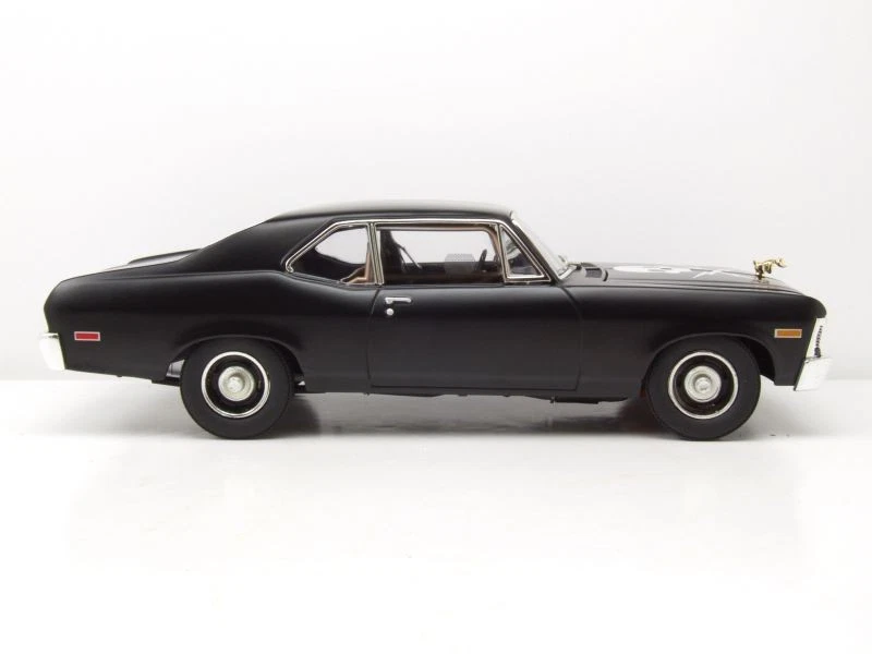 Chevrolet Nova 1971 Matt Nero Death Proof Modellino 1:18 GMP - Immagine 4 di 4