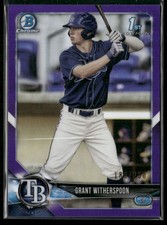 2018 Bowman Draft Chrome #BD-152 Grant Witherspoon Purple Refractor /250