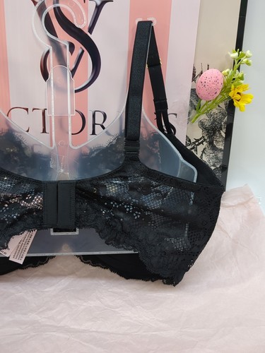 Victoria Secret Wicked Reggiseno push up balconcino in pizzo sfoderato 34G nero (80536) - Foto 7 di 9