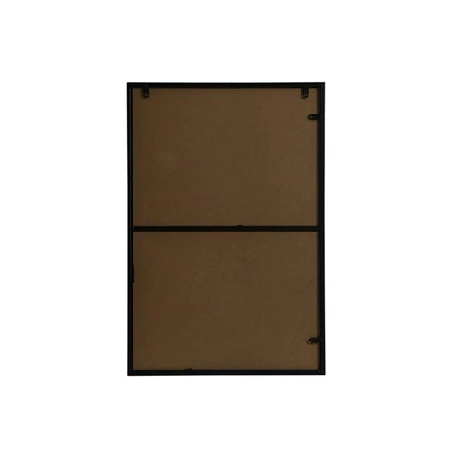 Elegant Decor Eternity Rectangle Modern MDF Wood/Iron Mirror in Black - Picture 6 of 11