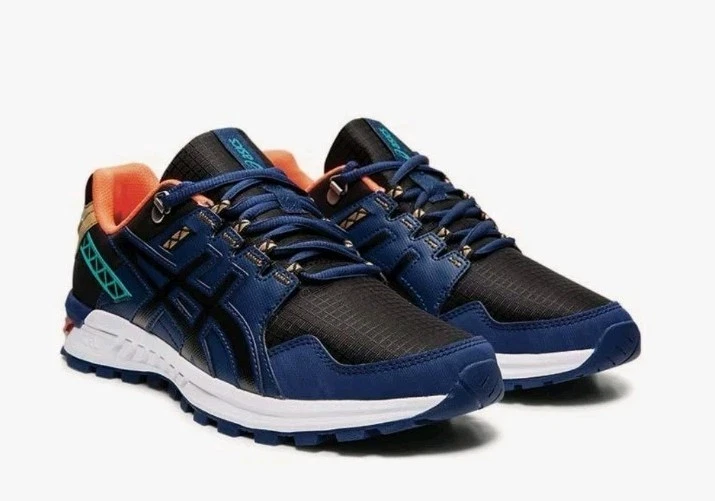 ASICS GEL-CITREK 1021A221-002 BLACK BLUE EXPANSE MEN'S TRAIL RUNNING SHOES