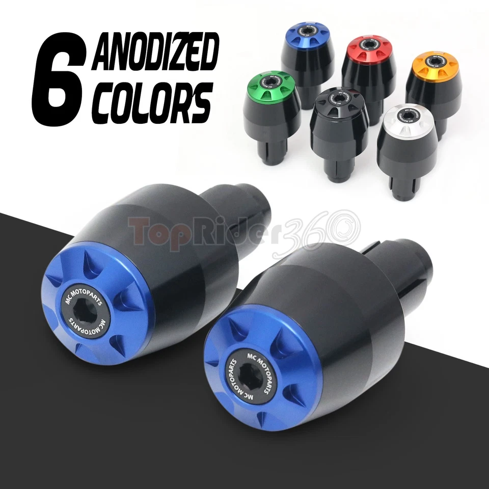BLUE CNC Bar End Sliders STORM For Suzuki SFV 650 Gladius 09-17 16 15 14 13 12 — 第 4/4 张图片