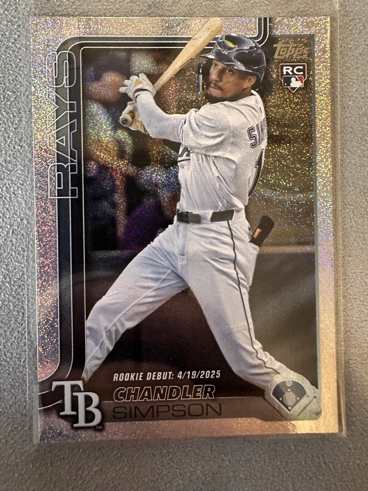 Chandler Simpson 2025 Topps Update #US349 Tampa Bay Rays Sandglitter Rookie