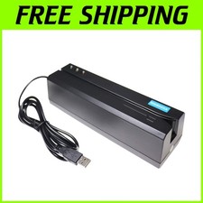-Compatible USB Card Reader Writer - 3-Track Mag Swipe