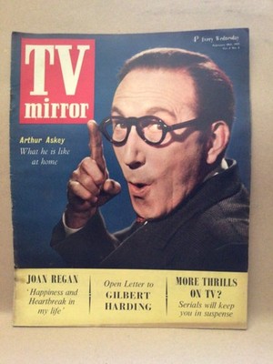 TV Mirror 19th February 1955 Arthur Askey, Gilbert Harding, Joan Regan, vintage
