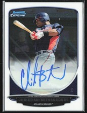 Christian Bethancourt 2013 Bowman Chrome Auto C #BCP-CB Atlanta Braves