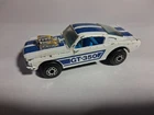 1970 Matchbox Lesney Superfast No. 23 Ford Mustang GT 350 White/Blue Stripes