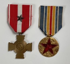 France - Lot Médaille des blessés & Valeur militaire/Wounded Medal & Valor Cross