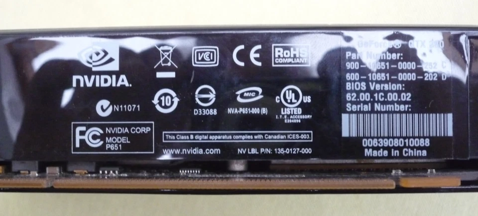 GEFORCE GTX 280 1GB GDDR3 PCI-e - Bild 4 von 4