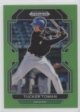 2022 Panini Prizm Draft Picks Lime Green Prizm 12/75 Tucker Toman #PDP77 tj1
