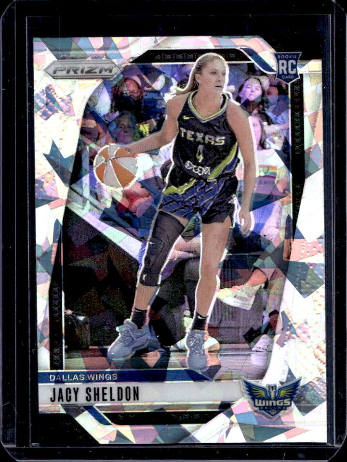 2024 Panini WNBA Prizm Jacy Sheldon RC Ice Rookie #4 Wings