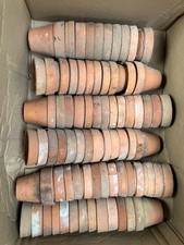 Vintage Terracotta Plant  Pots. Set of 75. Approx 9-10pms diameter 