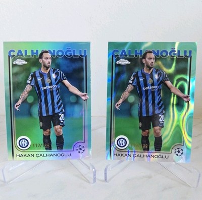 2024-25 Topps Chrome UCC HAKAN CALHANOGLU Aqua True & Lava /199 INTER MILAN
