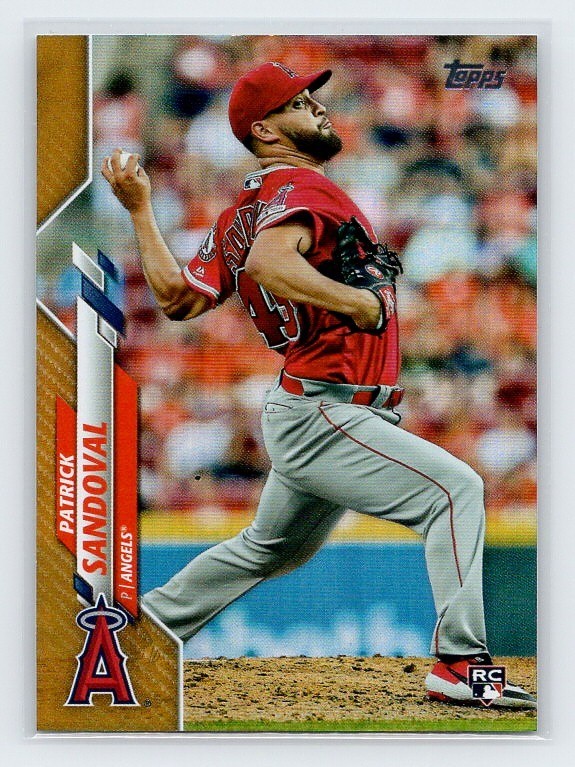 2020 Topps Series 1 - Patrick Sandoval #205 Los Angeles Angels Gold Foil