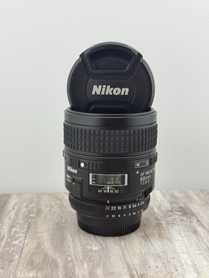 Nikon AF Micro-NIKKOR 60mm f/2.8 D Macro FX Prime Lens F Mount with Caps 