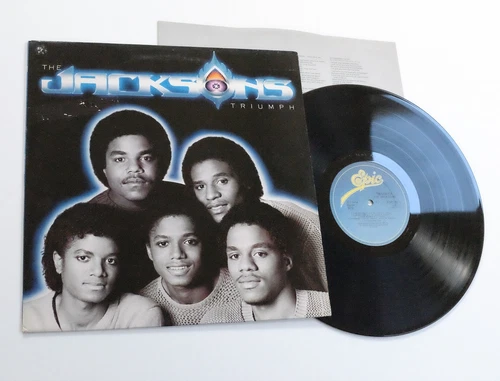 THE JACKSONS - TRIUMPH LP EX+ VINYL Rare UK 1st Promo Demo Album Michael Jackson